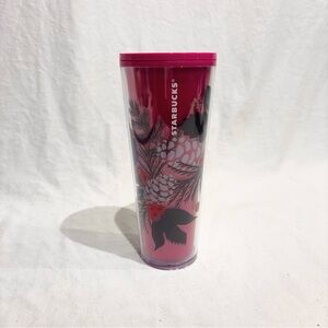 Starbucks 2021 Holiday Color Change Cold Cup Tumbler Venti Pink Pinecone